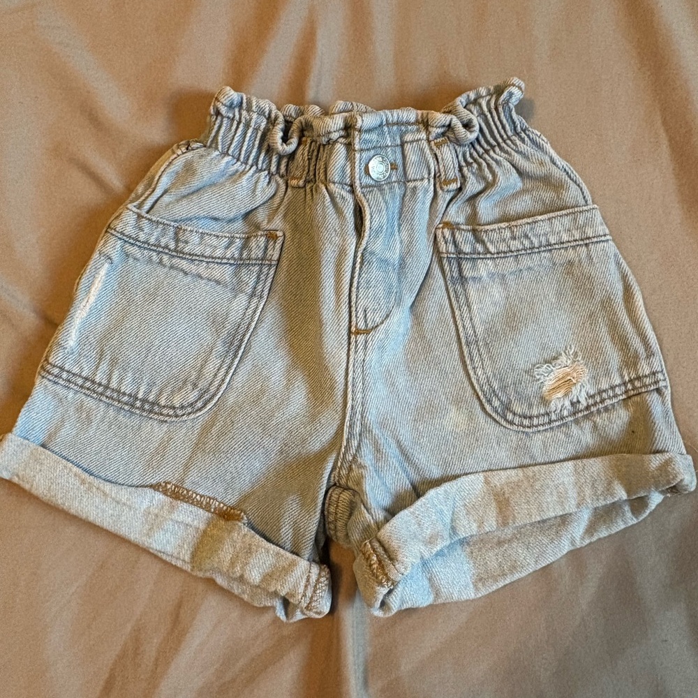 Zara paper bag shorts